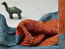 Roha ★ Bandhani & Ajrakh ★ Tussar silk saree { N }